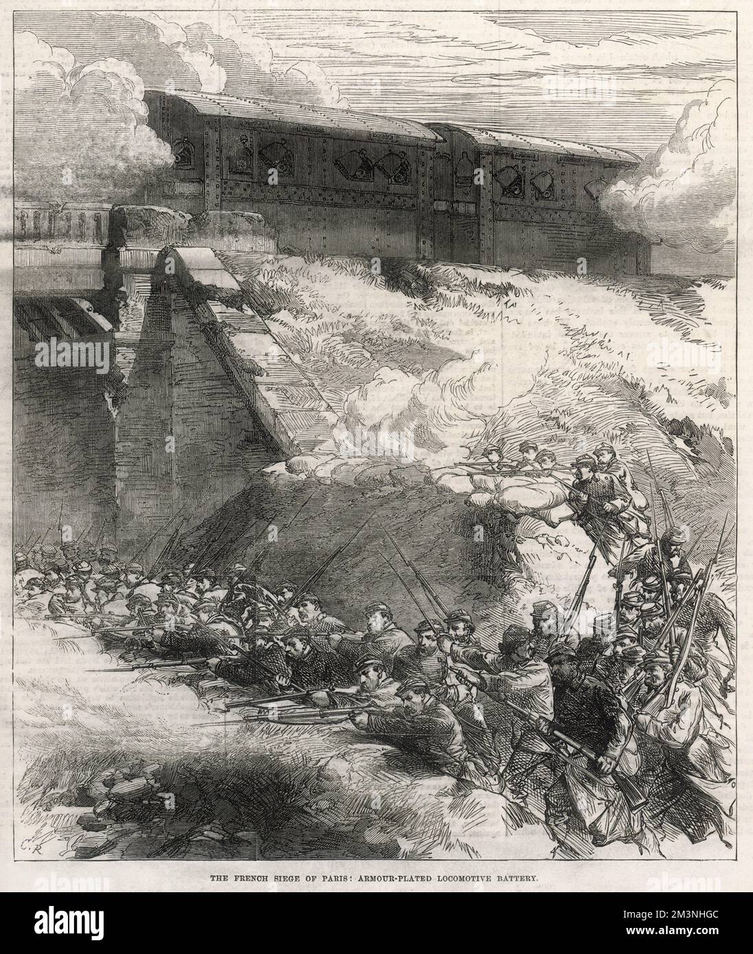 L'assedio francese di Parigi Foto Stock