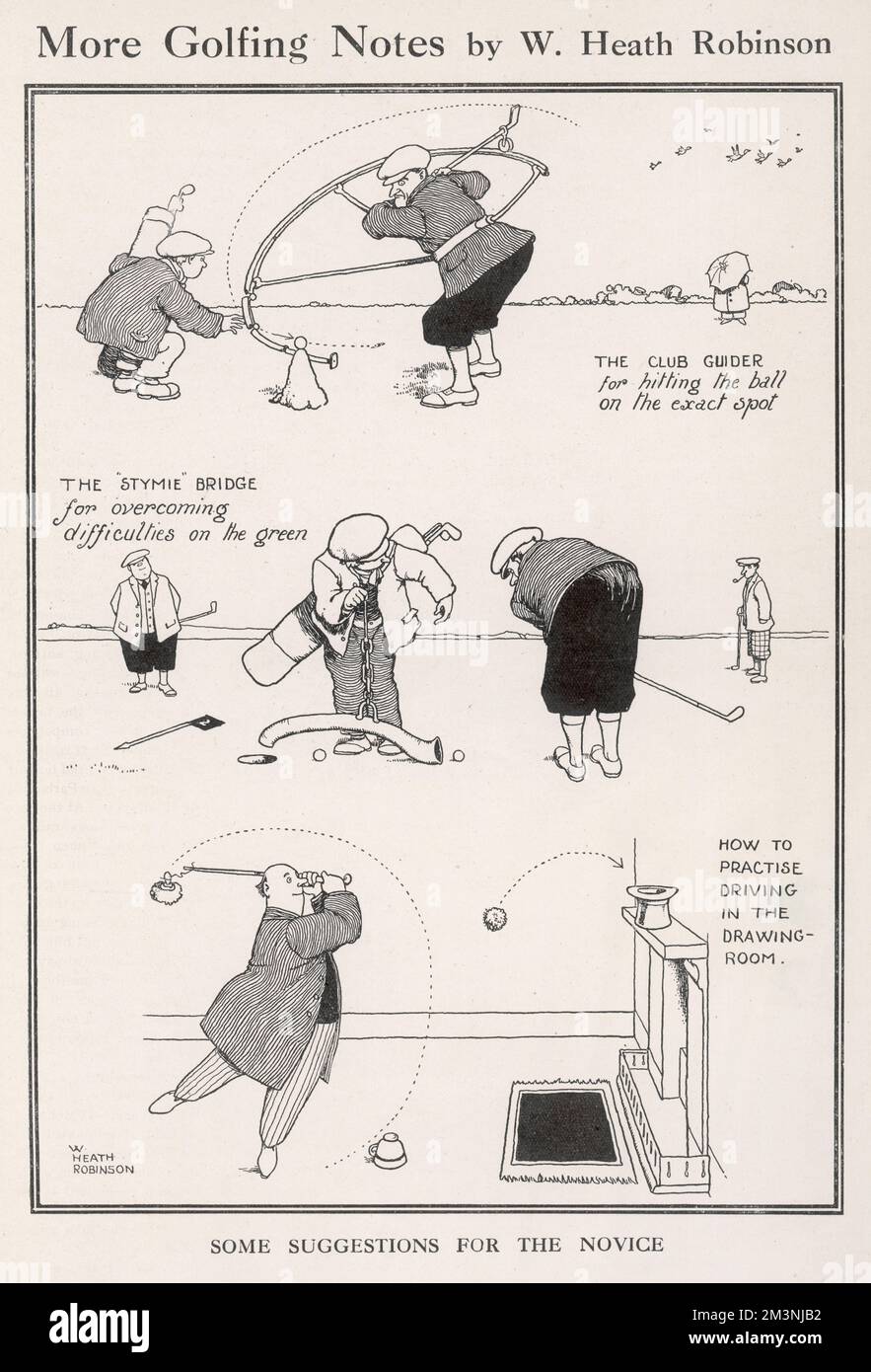 Altro golf Notes di William Heath Robinson Foto Stock