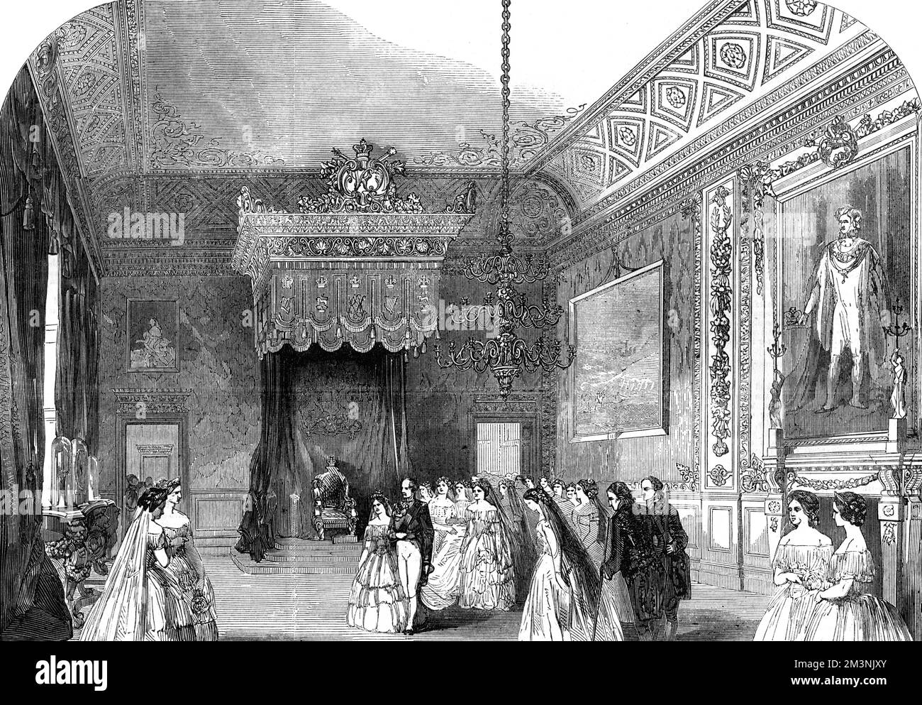 La processione della festa di nozze reale, 1858 Foto Stock