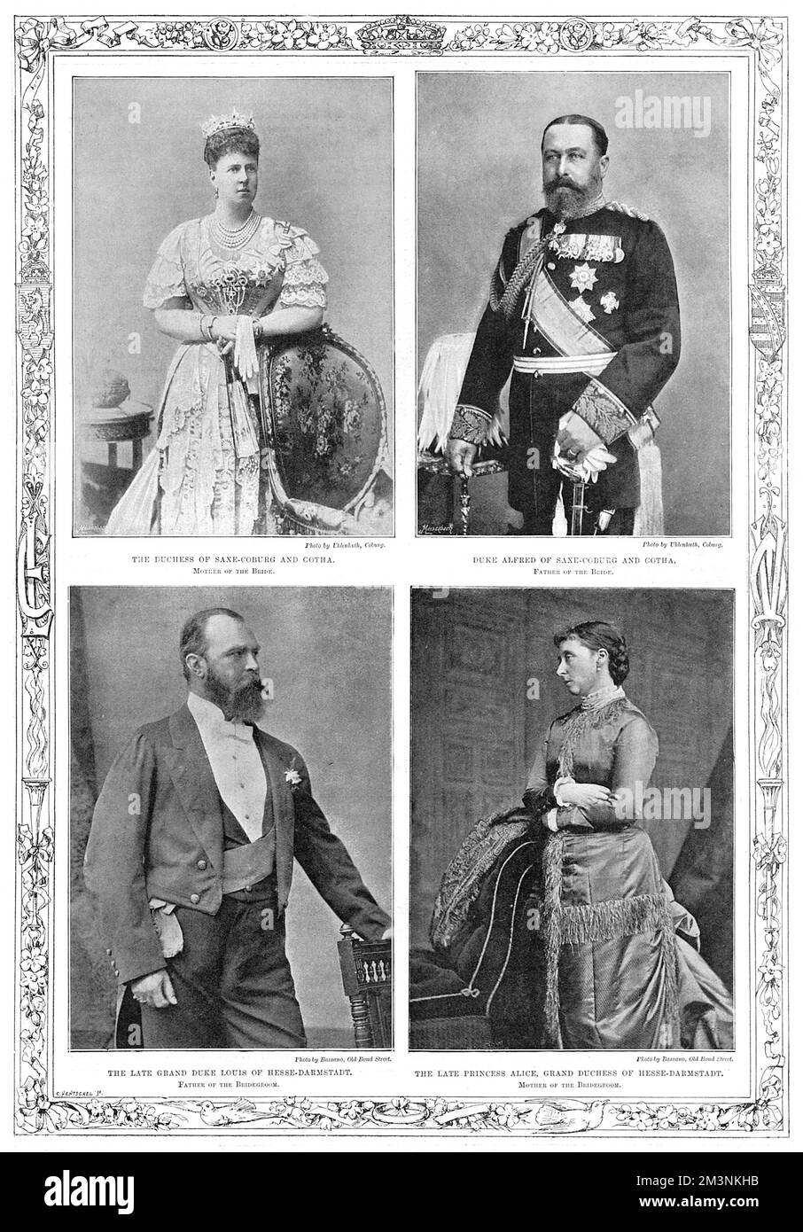 Matrimonio della principessa Vittoria Melita e Ernst Ludwig d'Assia Foto Stock