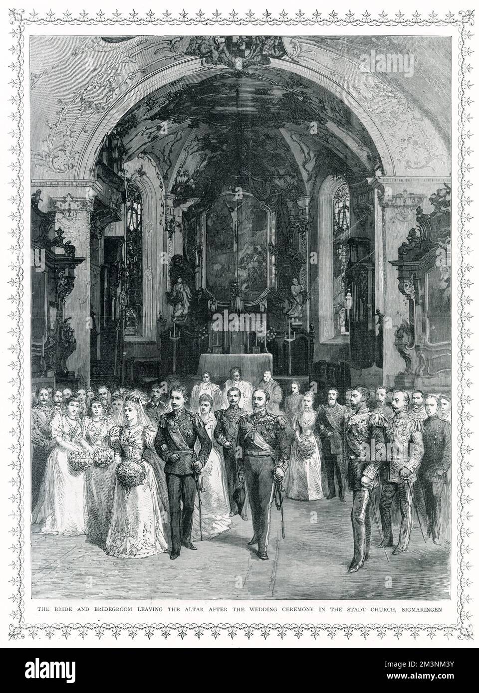 Royal Wedding 1893 - cerimonia di matrimonio Foto Stock