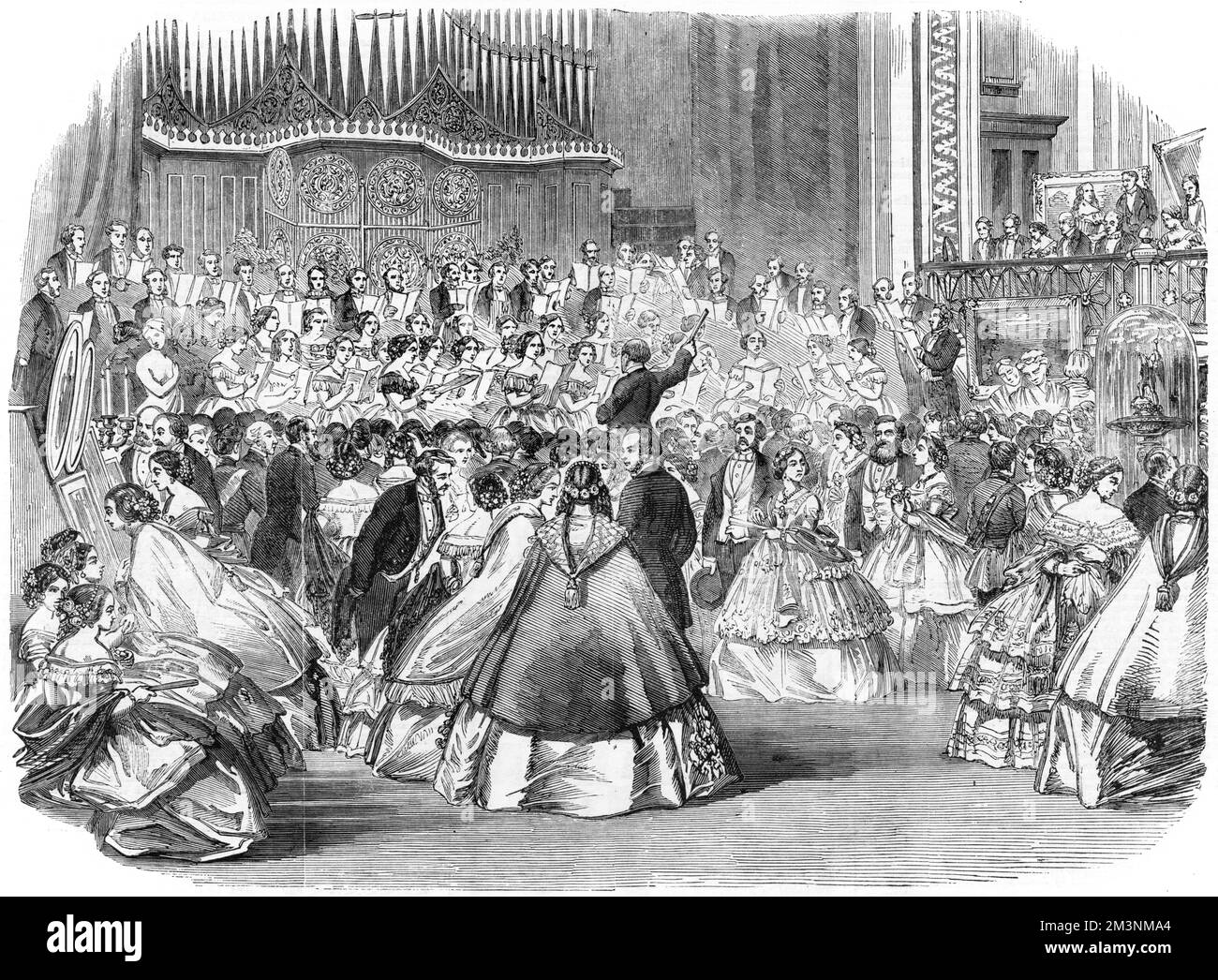 Concerto alla St James's Hall, 1860 Foto Stock