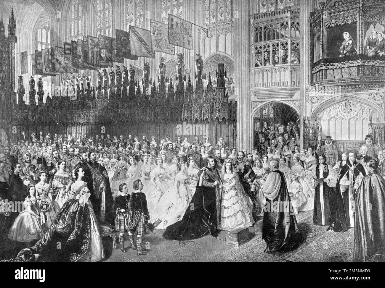 Matrimonio reale 1863 - Principe e Principessa di Galles Foto Stock