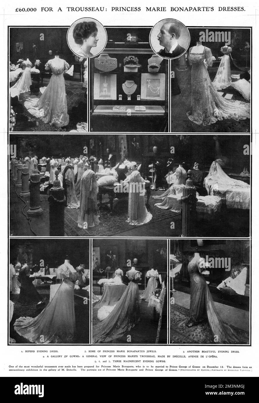 60.000 sterline per la principessa Maria Bonaparte Foto Stock