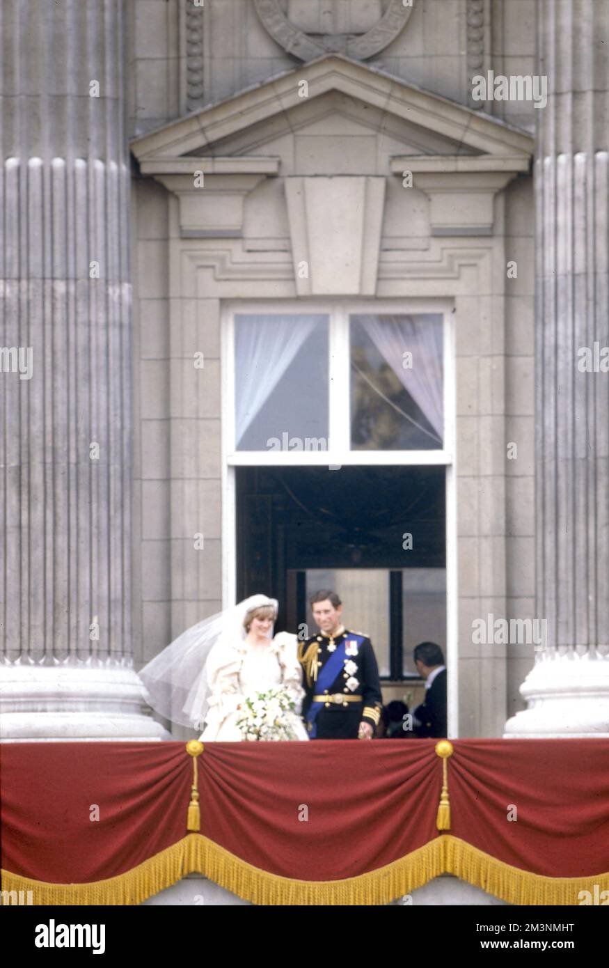 Matrimonio reale 1981 - Principe Carlo e Lady Diana Spencer Foto Stock
