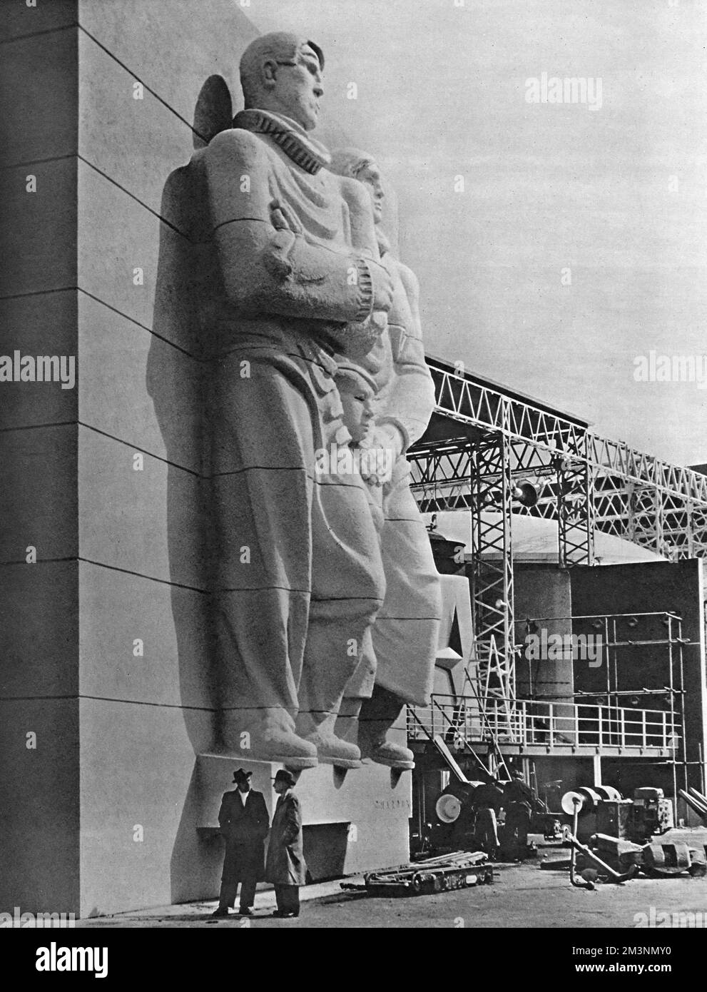 La scultura degli Islanders, Festival of Britain, Londra Foto Stock