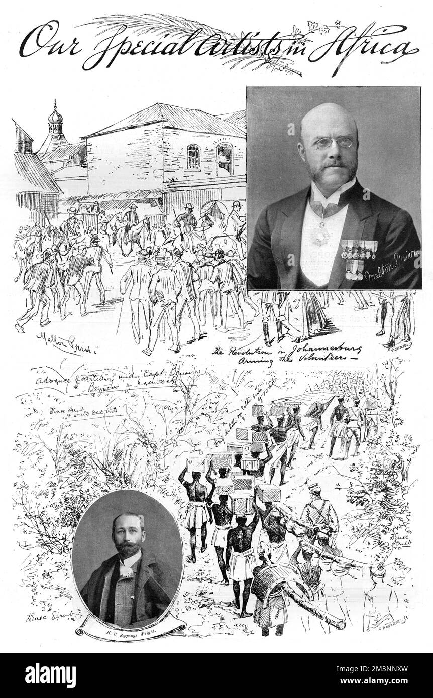 Artisti speciali che lavorano per The Illustrated London News Foto Stock