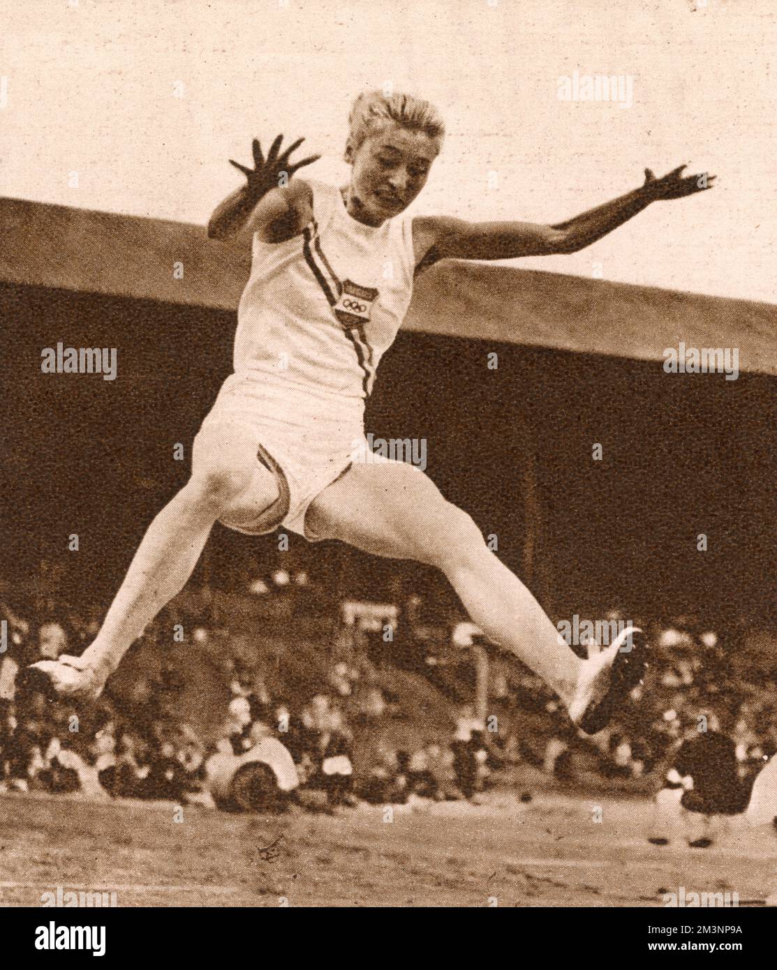 V. O. Gyarmati, salto lungo, Olimpiadi di Londra 1948 Foto Stock V. O. Gyarmati, salto lungo, Olimpiadi di Londra 1948 Foto Stock