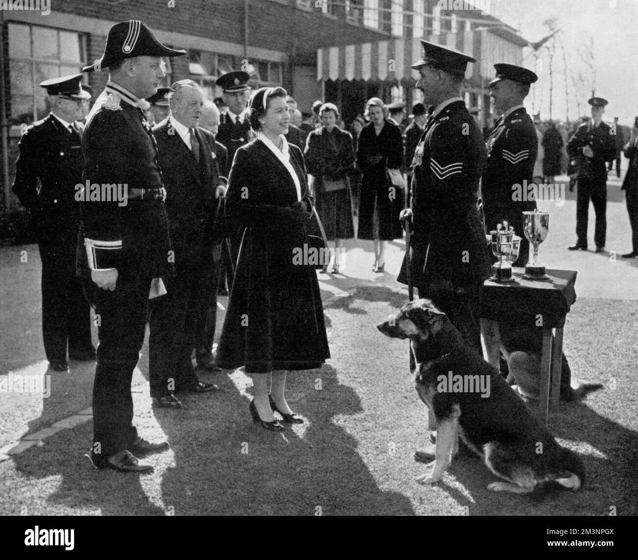 La Regina visita il quartier generale della polizia a Hutton, Preston Foto Stock