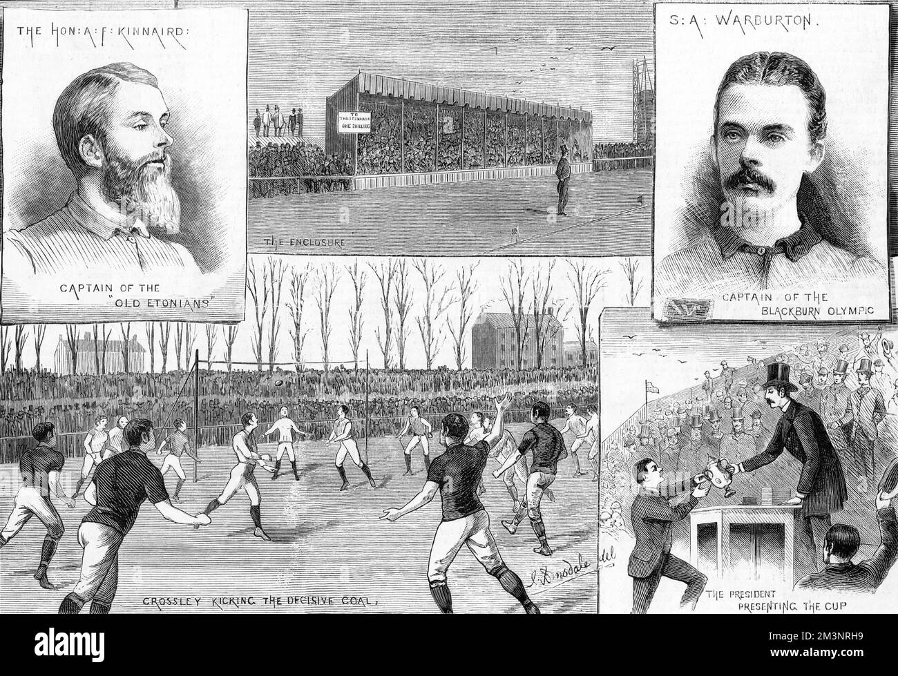 La finale della fa Challenge Cup, 1883 Foto Stock