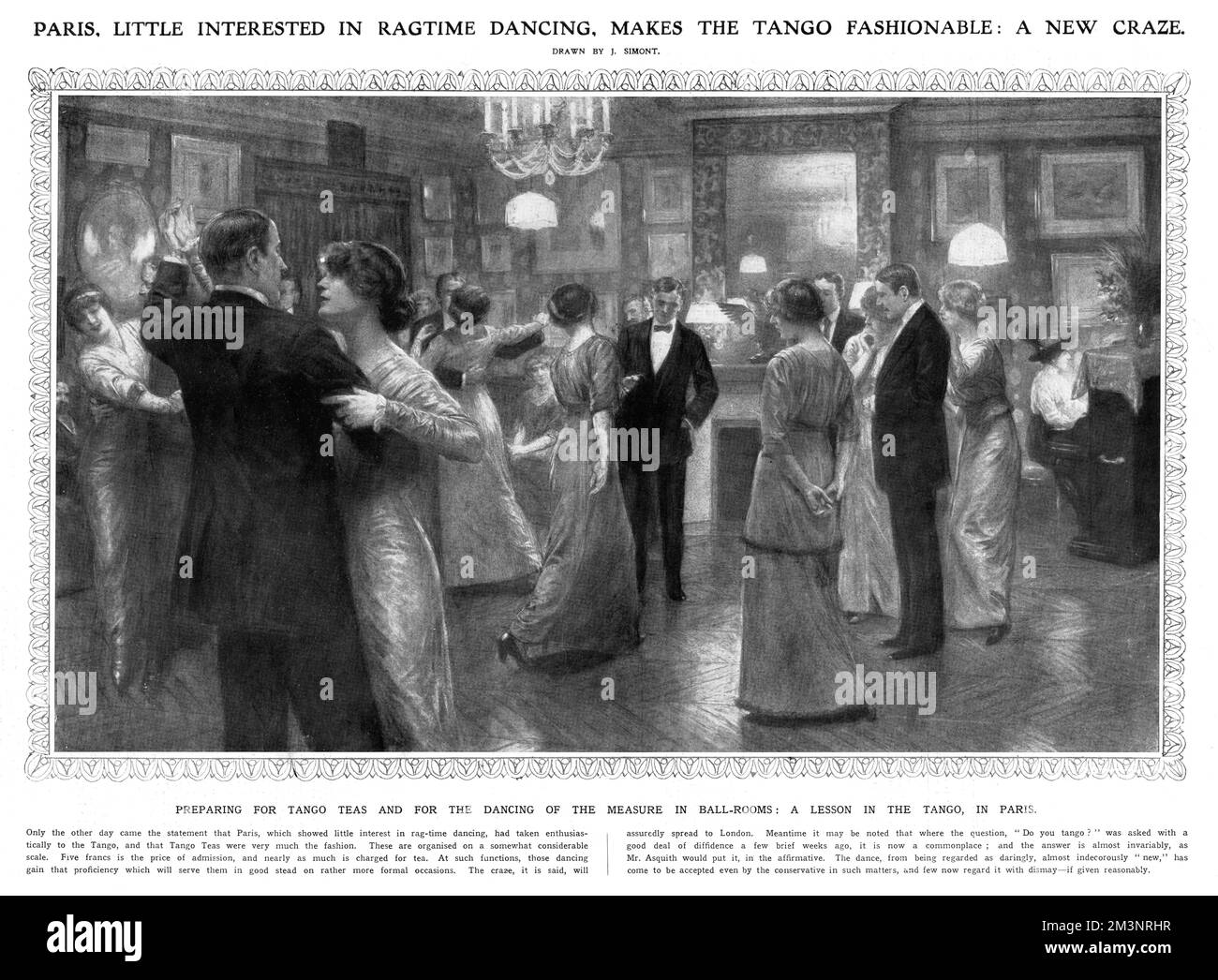 Tè Tango, Parigi 1913. Foto Stock