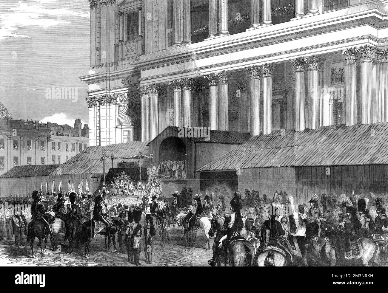 Il funerale del Duca di Wellington, 1852 Foto Stock