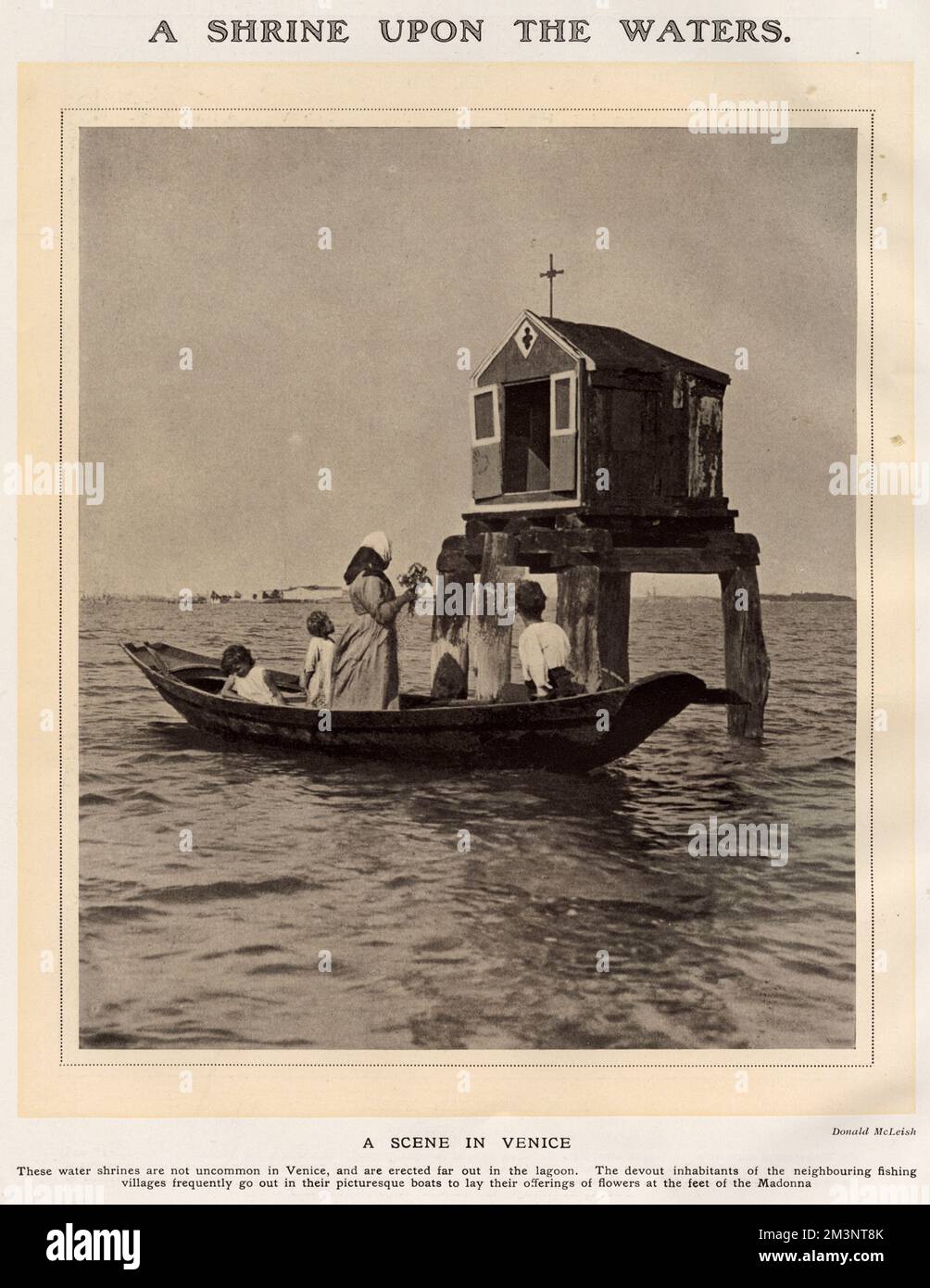 Water Shrine vicino a Venezia, Italia Foto Stock