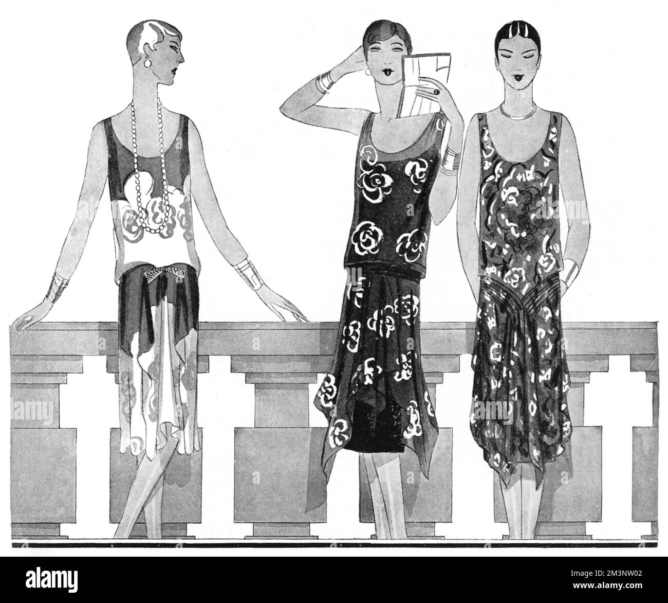 Moda di Worth e Molyneux, 1927 Foto Stock