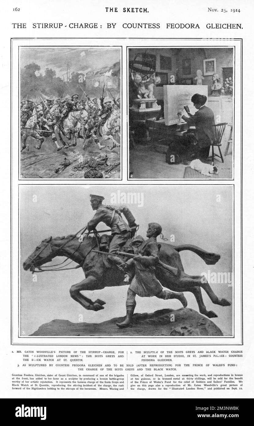 La carica di Stirrup della contessa Feodora Gleichen Foto Stock