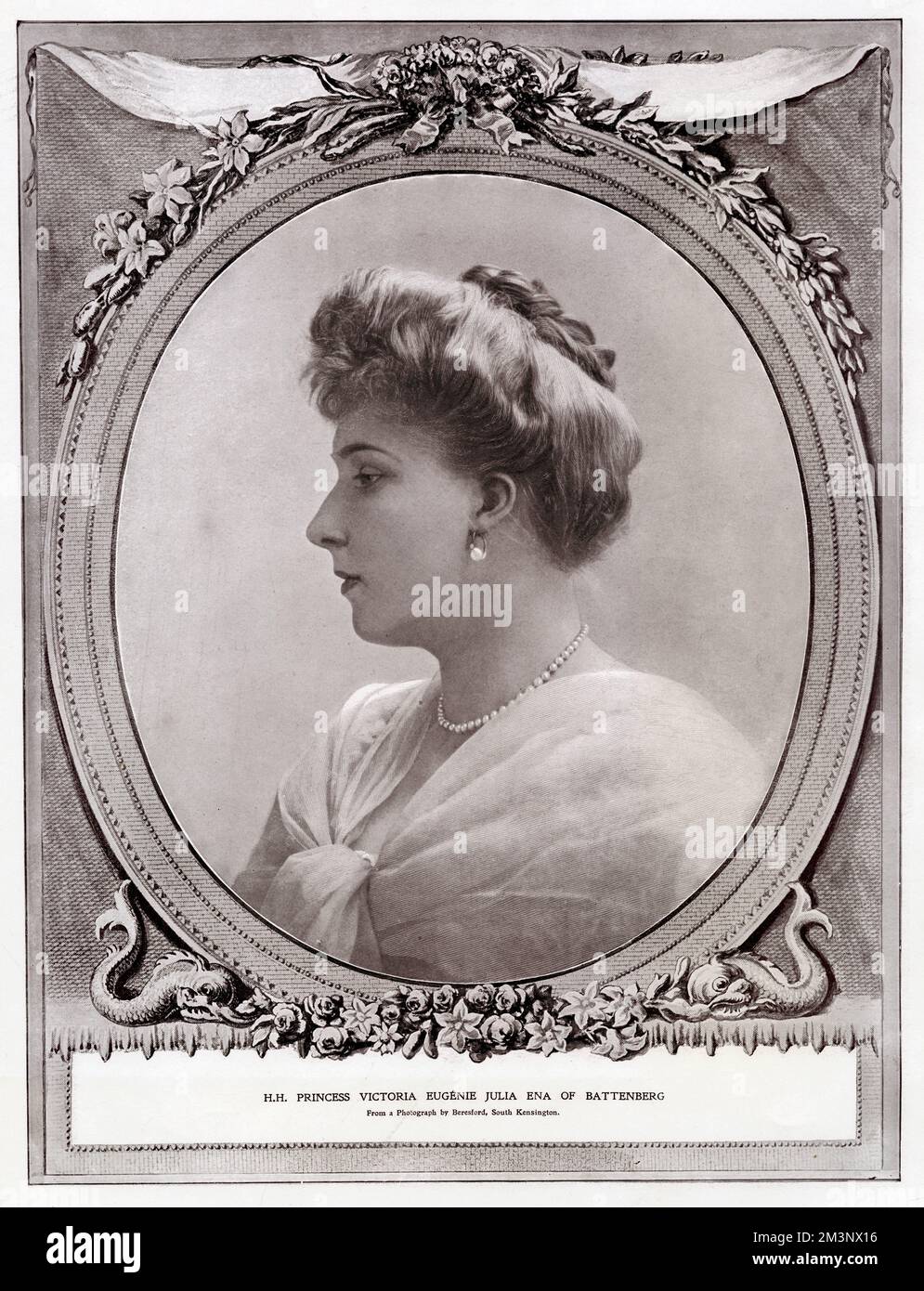 Vittoria Eugenie di Battenberg (1887 - 1969), Regina di Spagna come moglie del re Alfonso XIII Data: 1906 Foto Stock