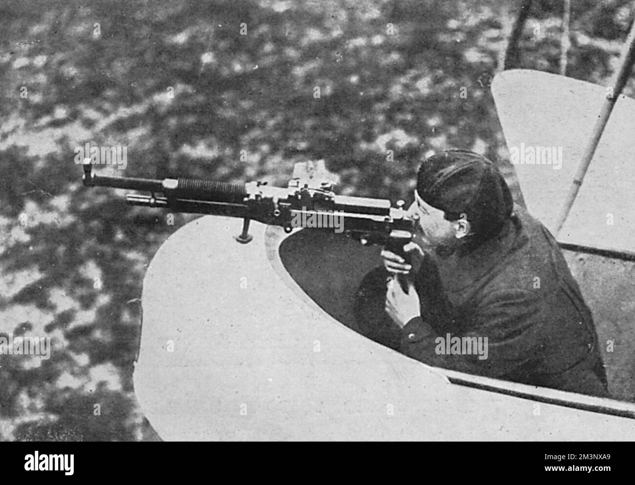 Hotchkiss Machine Gun in aereo Foto Stock