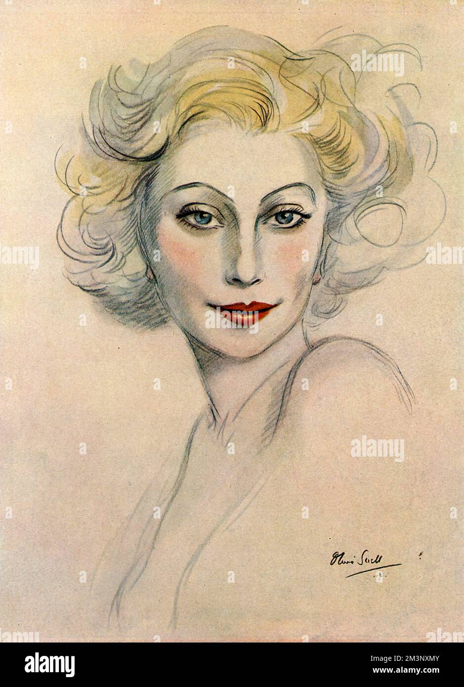 Frances Day (1908 - 1984), nato Frances Schenk, revue, cabaret, attrice televisiva e cinematografica e uno dei bombonelli biondi originali. Secondo lo Sketch, "è una personalità ben nota alle prime notti e in gara". Data: 1938 Foto Stock