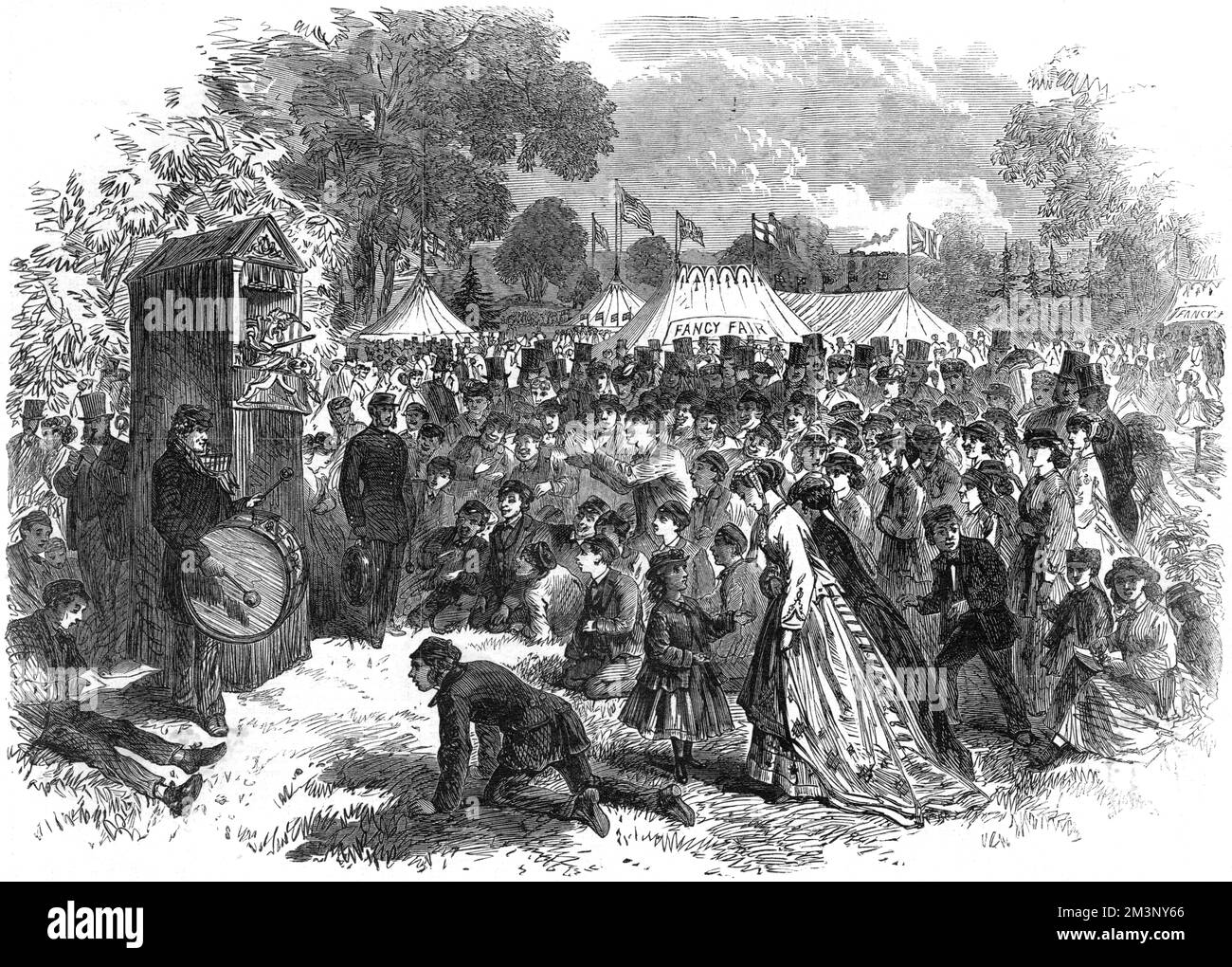 Earlswood Asylum Summer Festival, 1867 Foto Stock