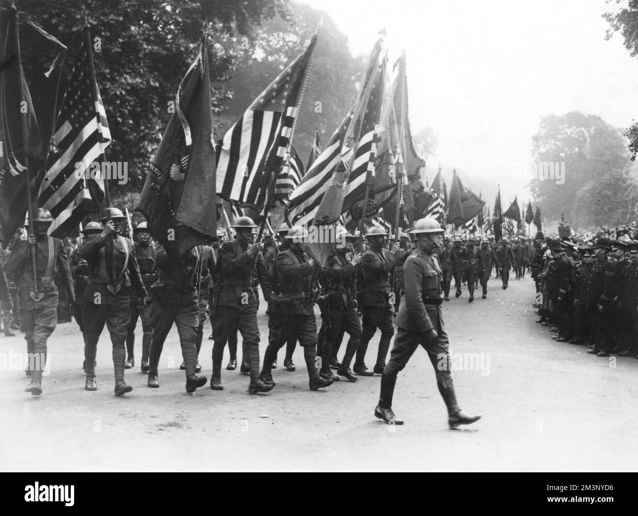 Parata della vittoria del Peace Day a Londra nel 1919 Foto Stock