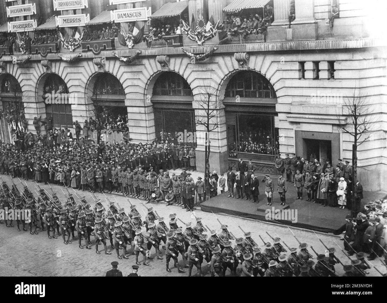 ANZAC Day a Londra, 25 aprile 1919 Foto Stock