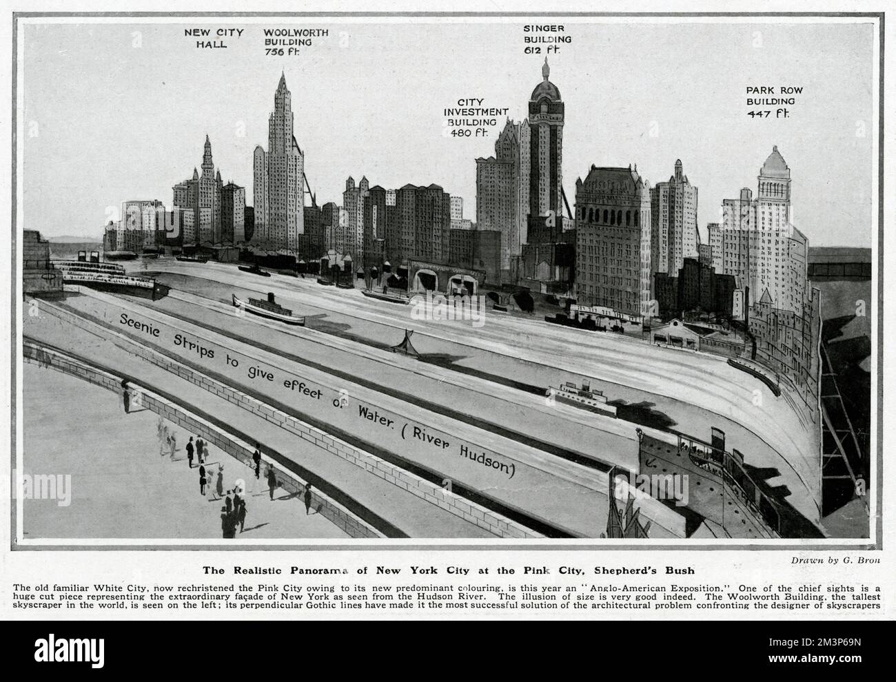 Panorama di New York a Shepherd's Bush, Londra Foto Stock