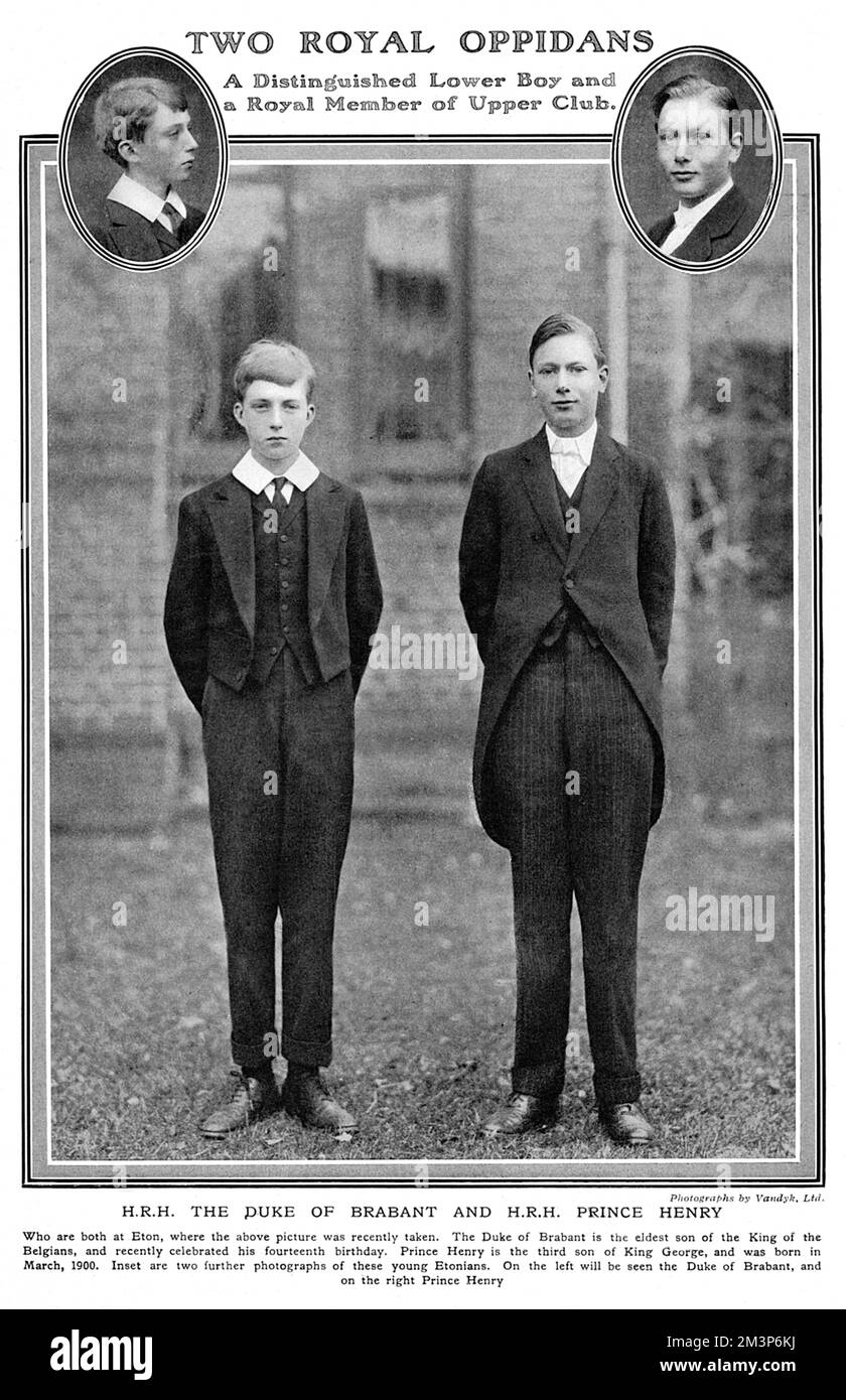 Prince Henry e Duke of Brabant a Eton Foto Stock