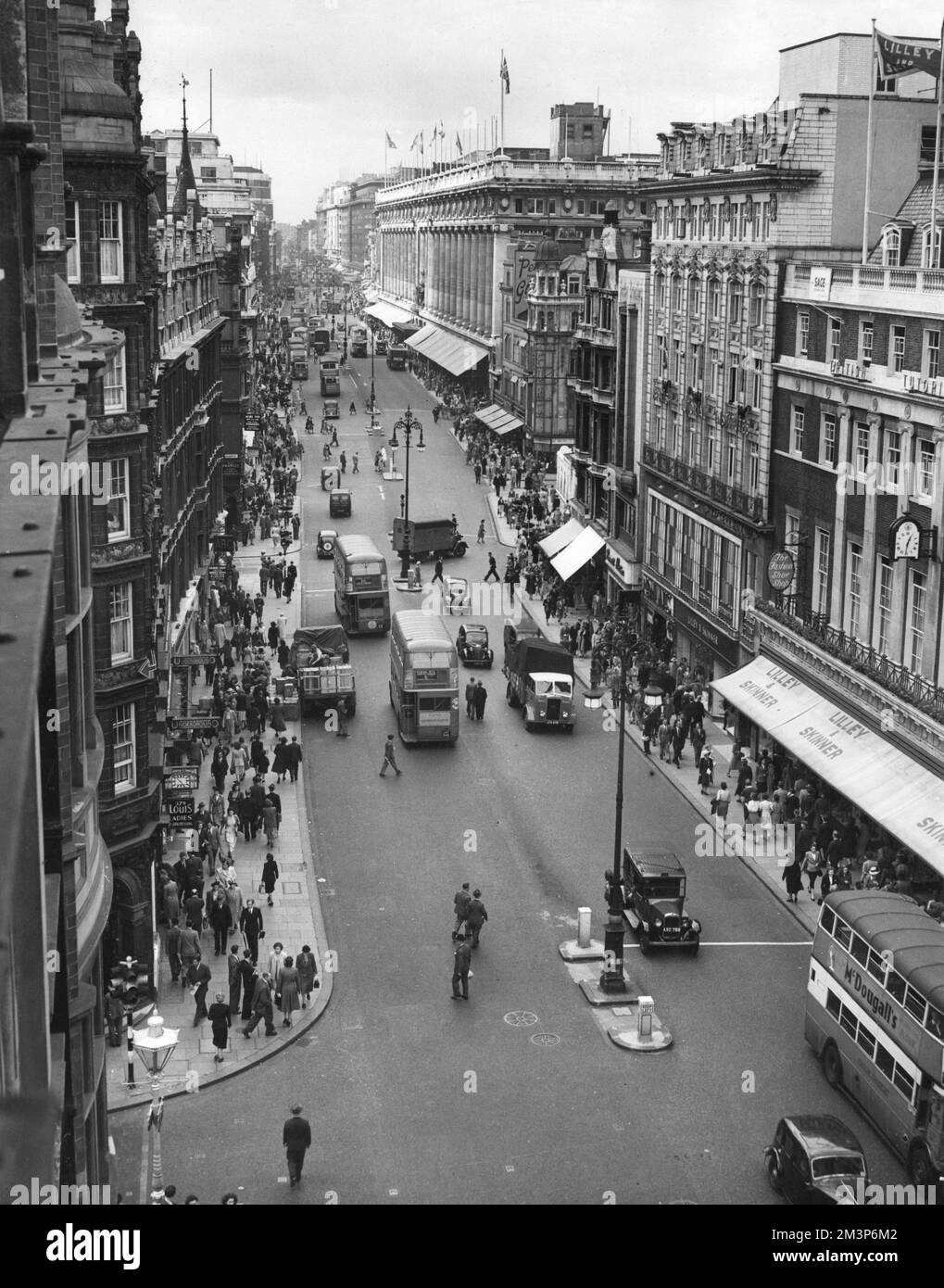 Oxford Street, c. 1950 Foto Stock