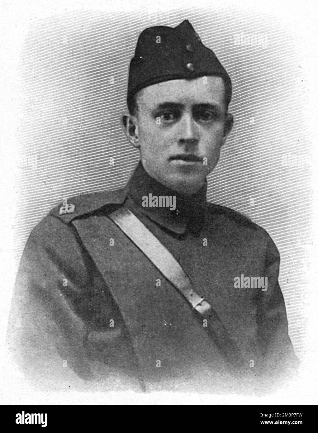 Secondo tenente George McCubbin, il pilota che all'età di 18 anni e mezzo, ha abbassato l'aereo tedesco dell'asso aereo, Max Immelmann il 18 giugno 1916. Data: 1916 Foto Stock