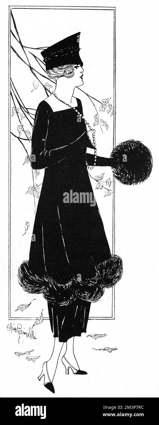 Un abito autunnale di Madame Barri, 1917 Foto Stock