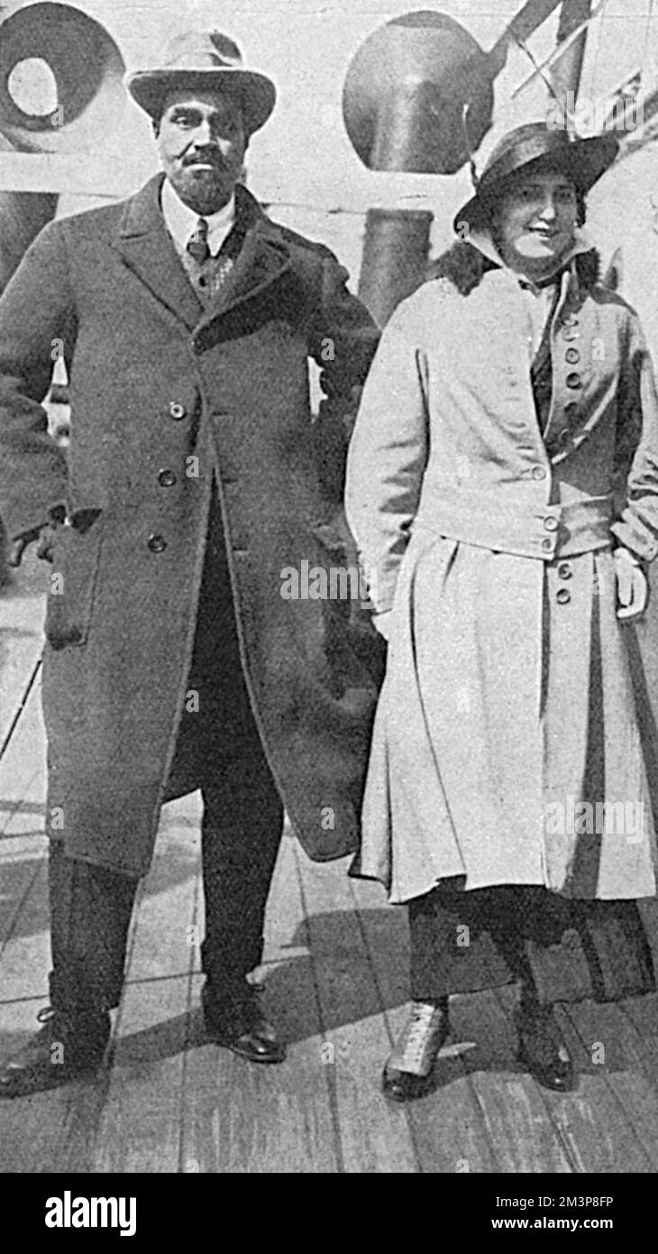 Il Maharajah e il Maharanee di Kapurthala Foto Stock