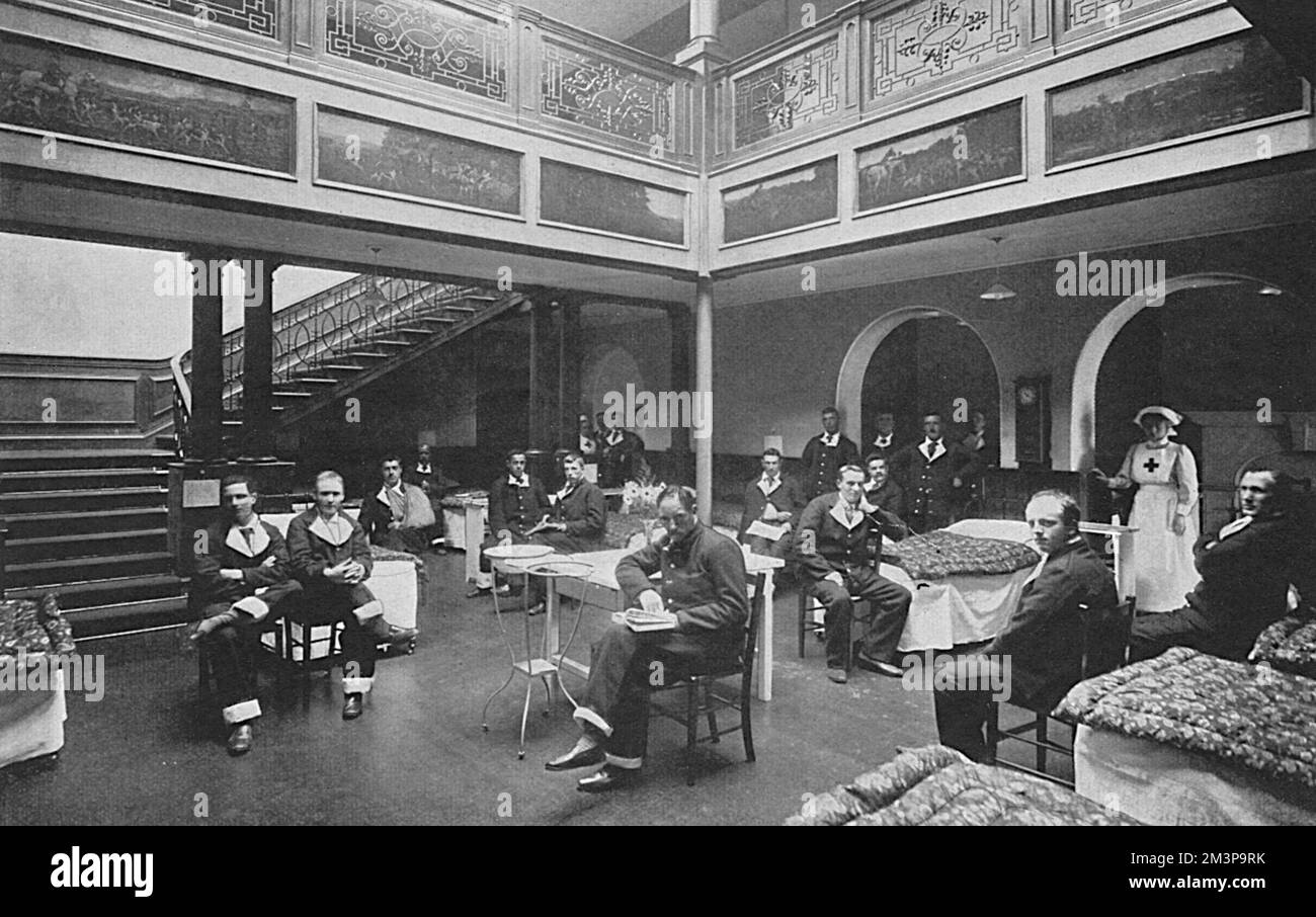 Milton Hill House, Berkshire, come ospedale militare Foto Stock