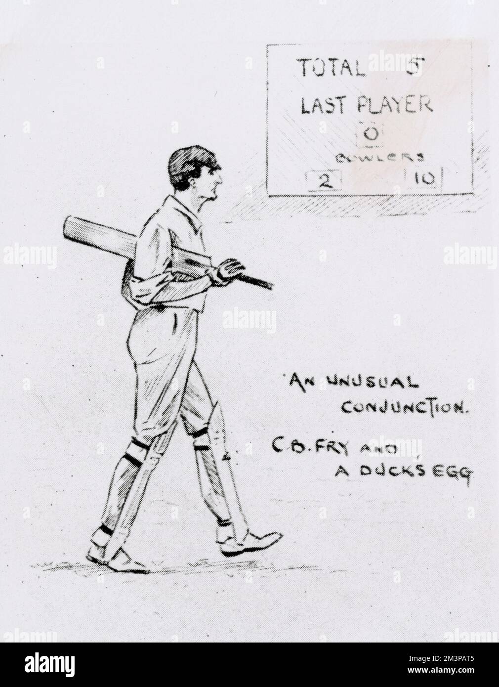 Cricket Match, Inghilterra contro Australia 1902 Foto Stock