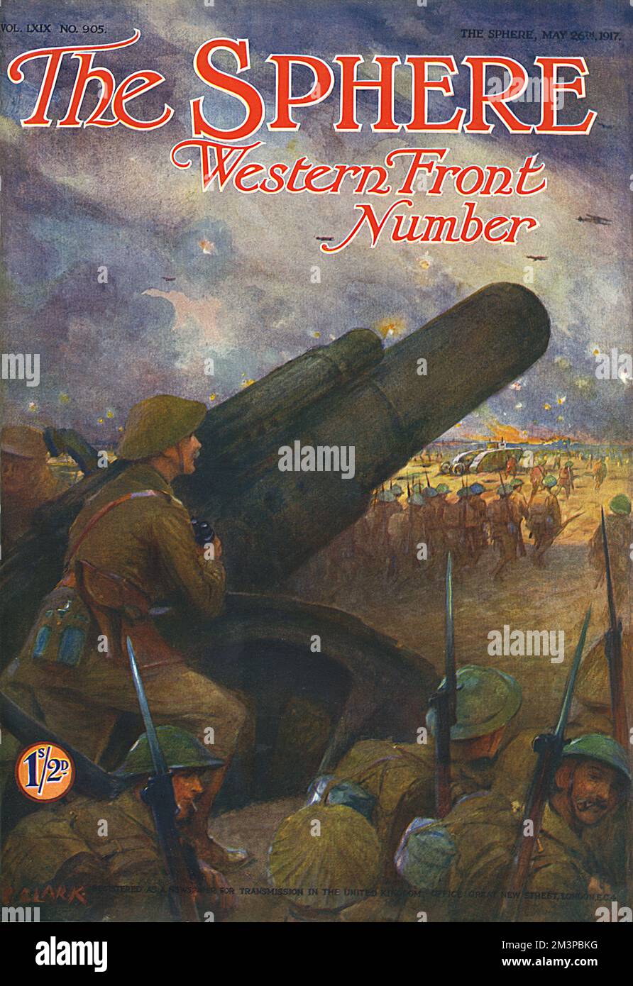 La copertura del numero Sphere Western Front Foto Stock
