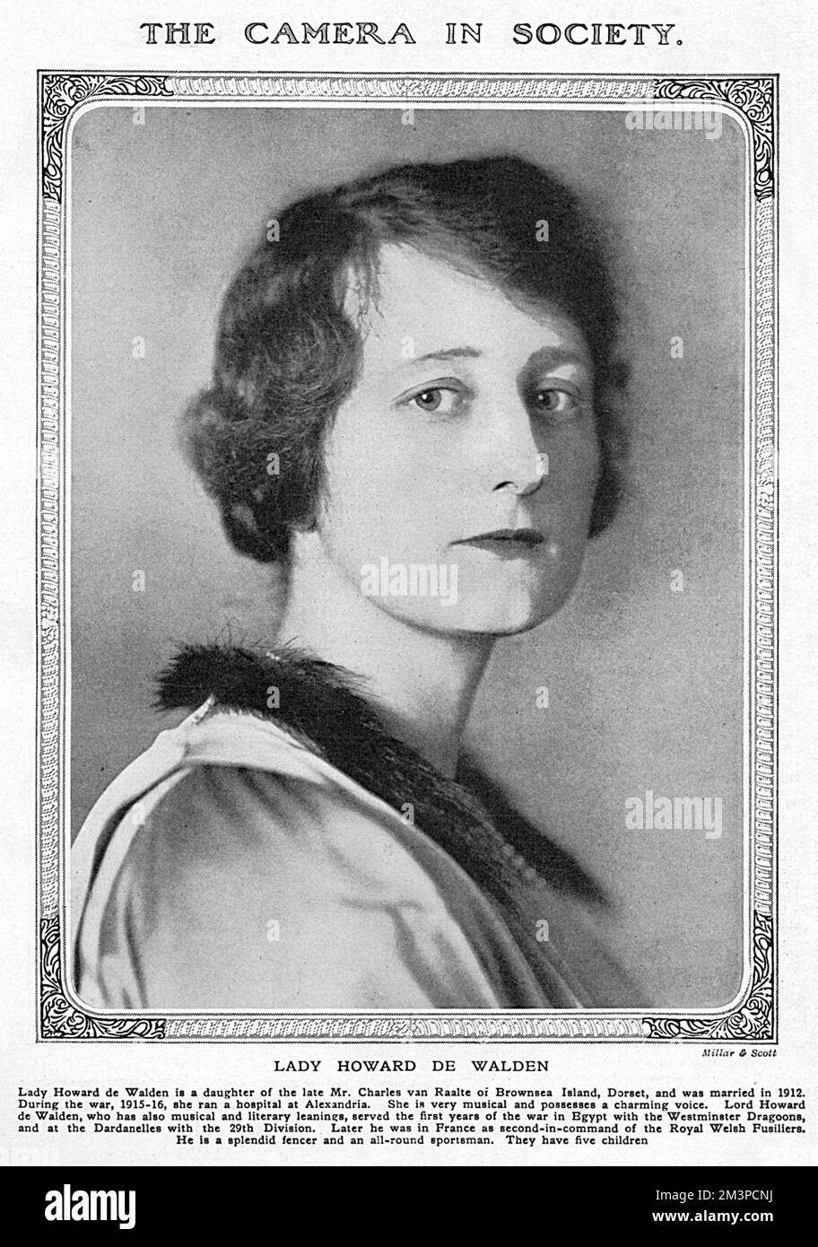 Lady Howard de Walden Foto Stock