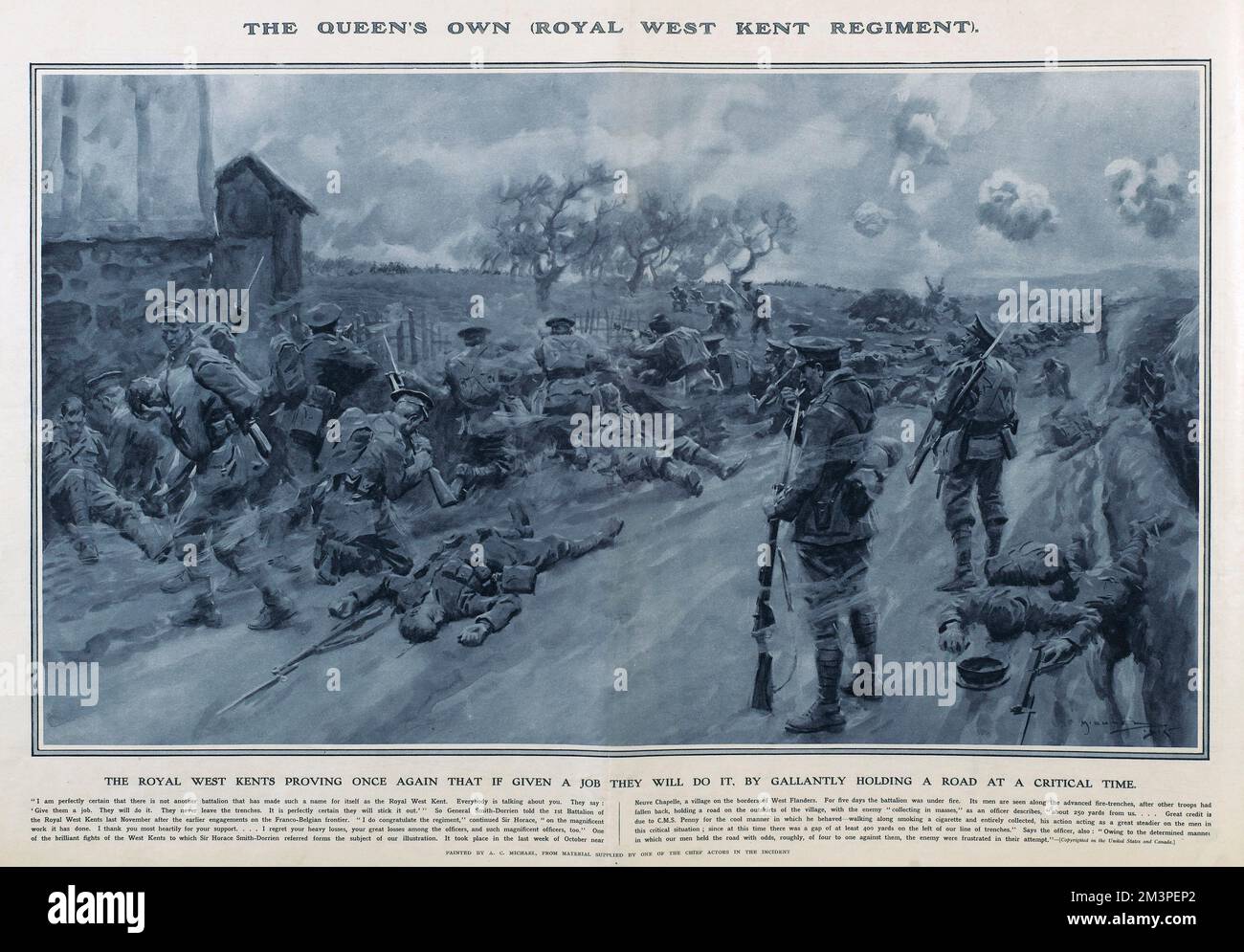 Royal West Kents in Great War Deeds, WW1 Foto Stock