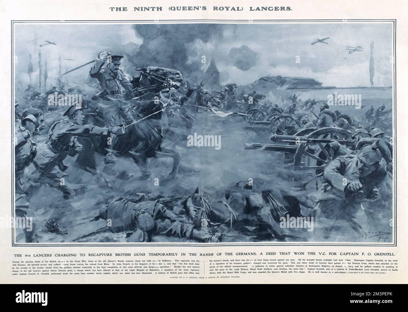 Nono Lancieri in Great War Deeds, prima guerra mondiale Foto Stock
