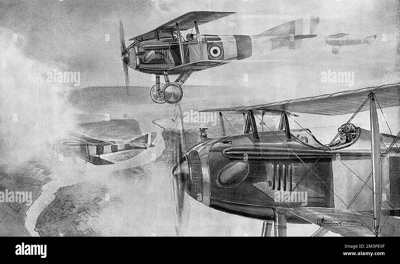 WWI Aviation - un circo di scout in cerca di problemi Foto Stock