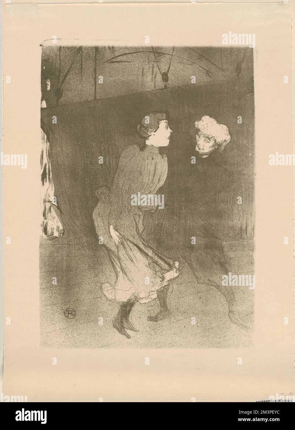 RépéTITION générale aux Folie Bergère - Emilienne d'Alencon et Mariquita , Danzers, Emilienne d', 1870-1945, Folies-Bergère. Henri de Toulouse-Lautrec (1864-1901). Stampe e disegni Foto Stock
