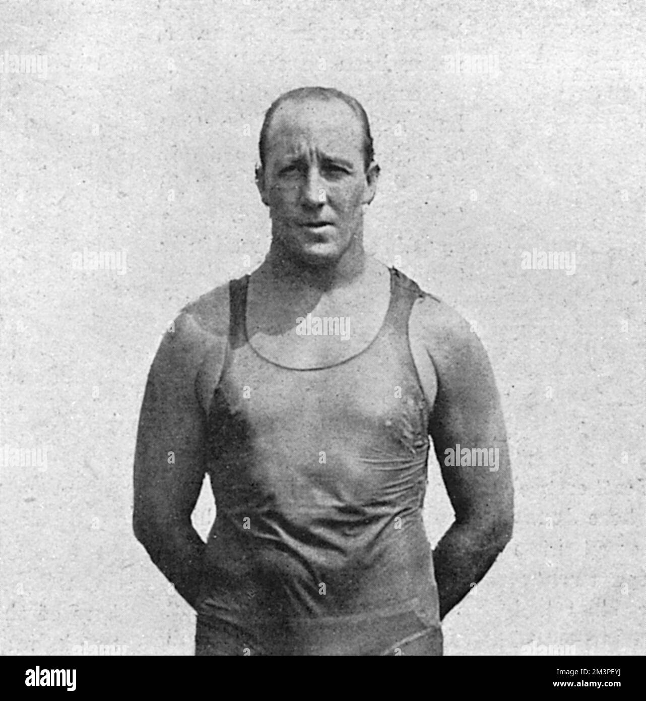 Cecil Patrick Healy (28 novembre 1881 29 agosto 1918) nuotatore australiano freestyle degli anni '1900s e '1910s, che ha vinto l'argento nei 100 m freestyle alle Olimpiadi estive del 1912 a Stoccolma. Ha anche vinto l'oro nel relay freestyle 4 &#x5e0;200 m. Fu ucciso nella prima guerra mondiale nella Somme durante un attacco ad una trincea tedesca. 1918 Foto Stock