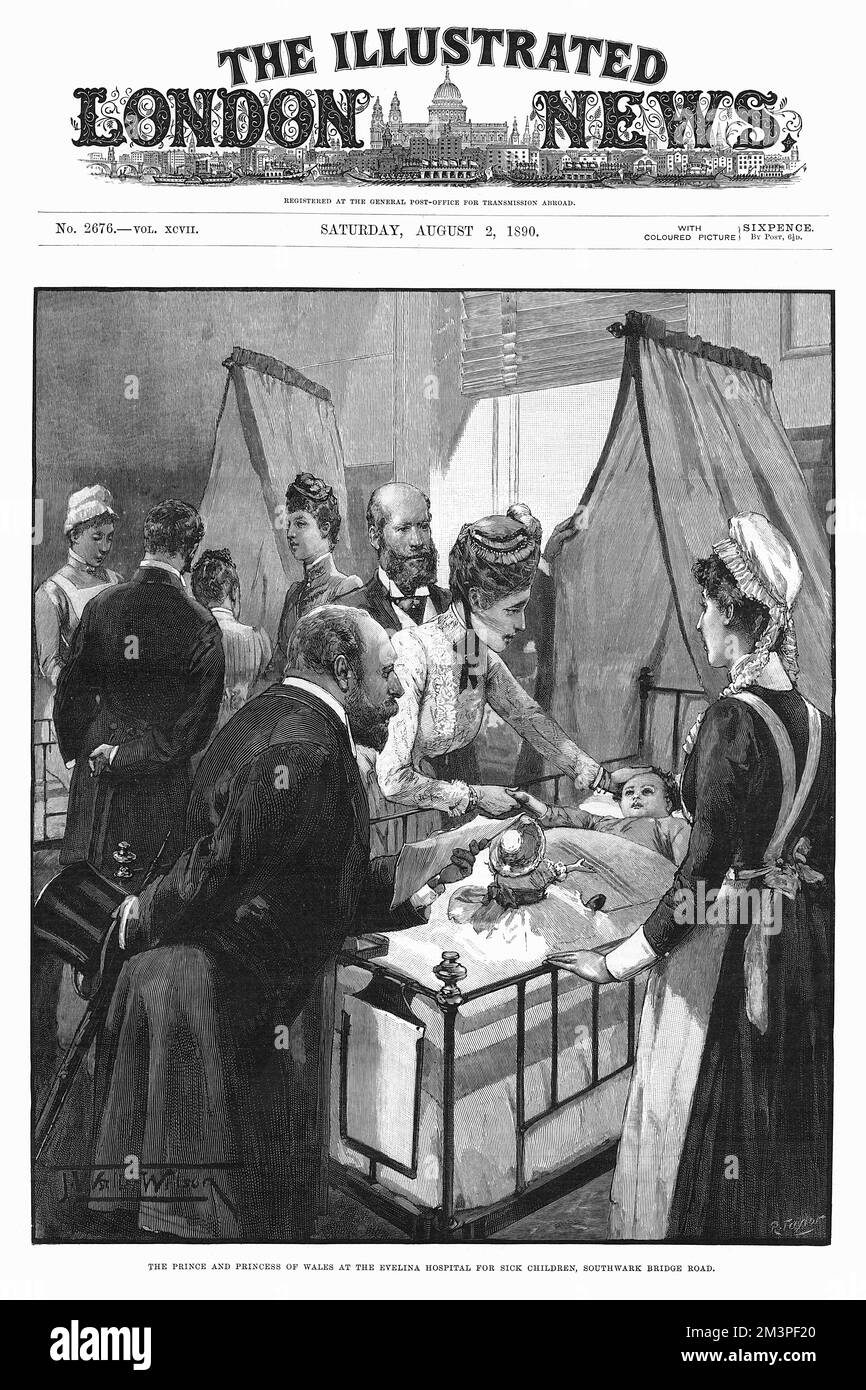 Il Principe e la Principessa di Galles all'ospedale Evelina Foto Stock