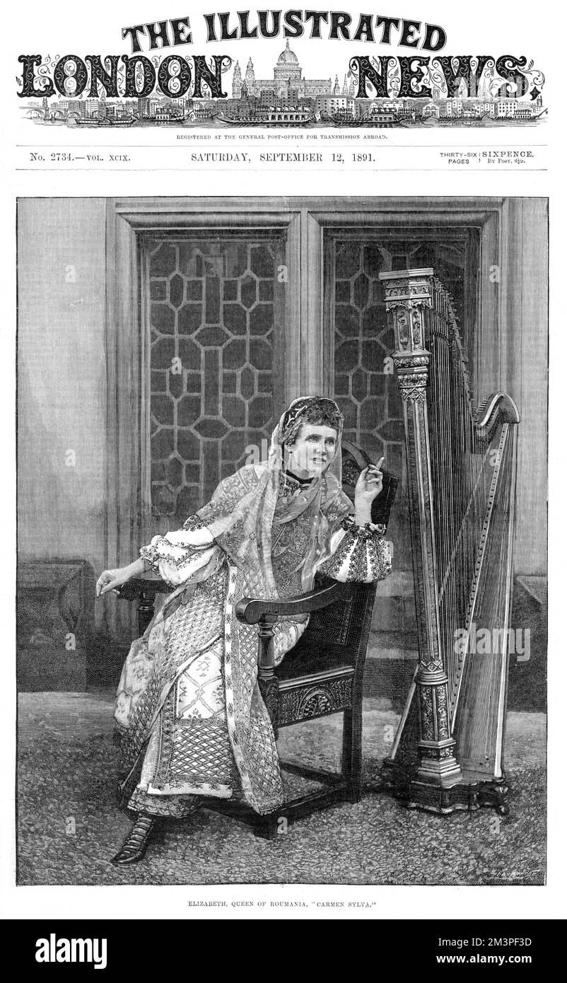 Elisabetta di Wied, Carmen Sylva Foto Stock