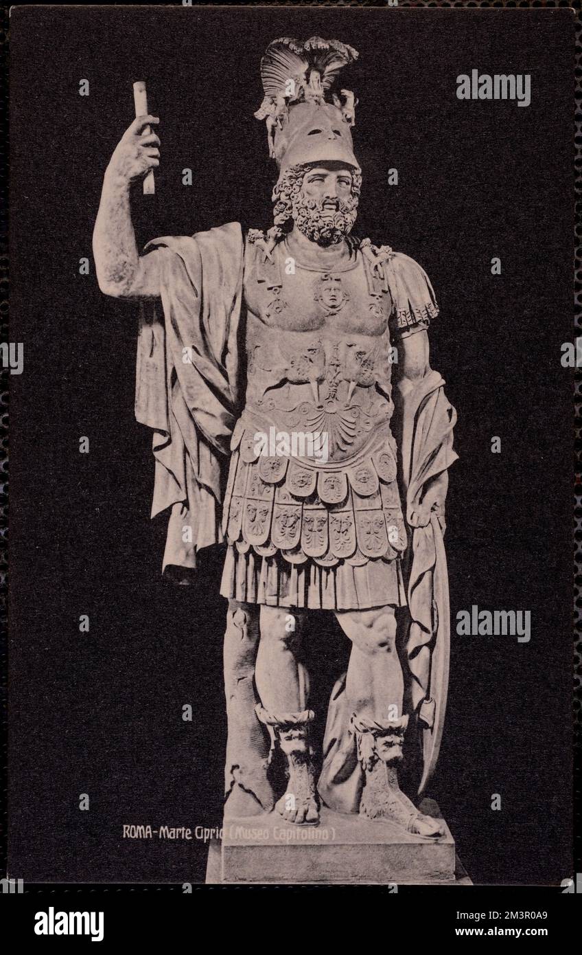 Roma - Marte ciprio (Museo Capitolino) , scultura, Antichità, dei, Marte divinità romana. Collezione Nicholas Catsimpoolas Foto Stock