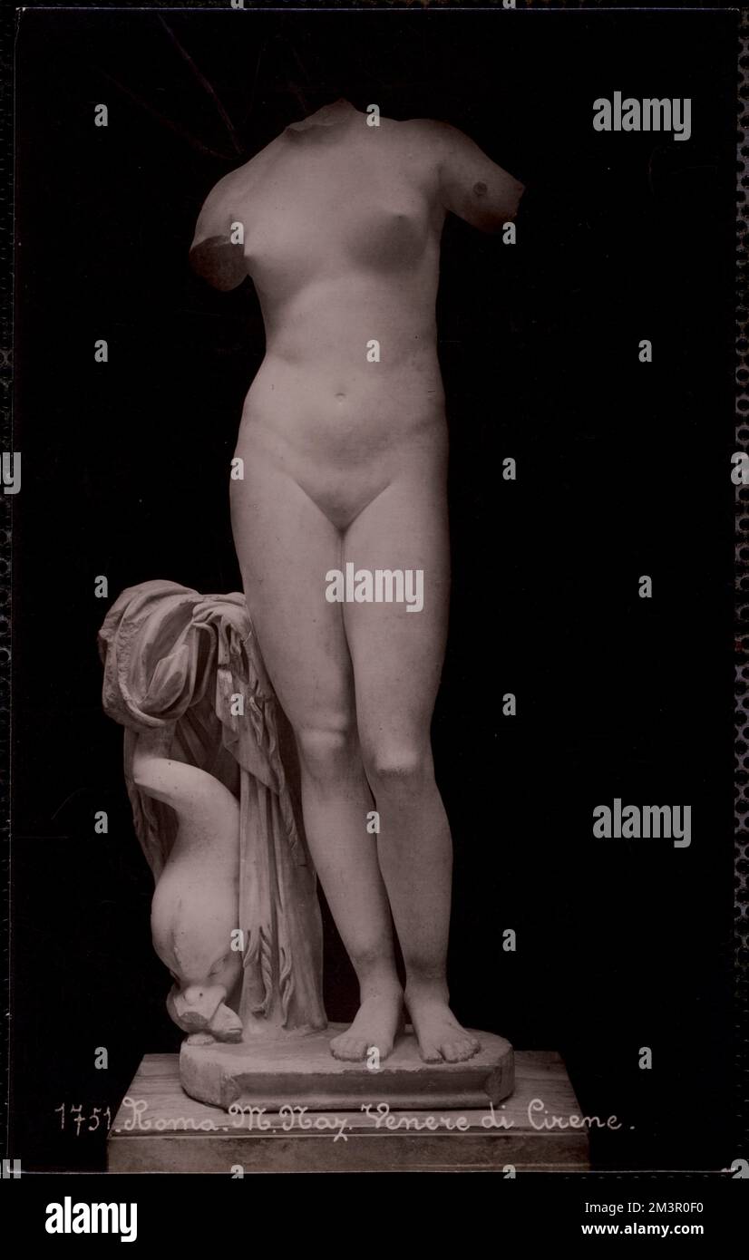 Roma. M. Naz. Venere di Cirene , scultura, Antichità, Dee, Venere divinità romana. Collezione Nicholas Catsimpoolas Foto Stock
