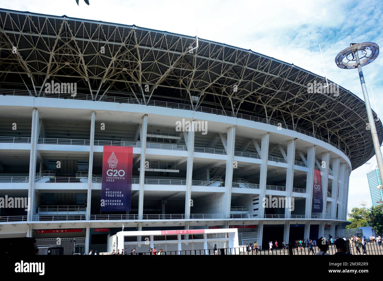 Bung Karno Main Stadium a Jakarta, Indonesia. Foto Stock