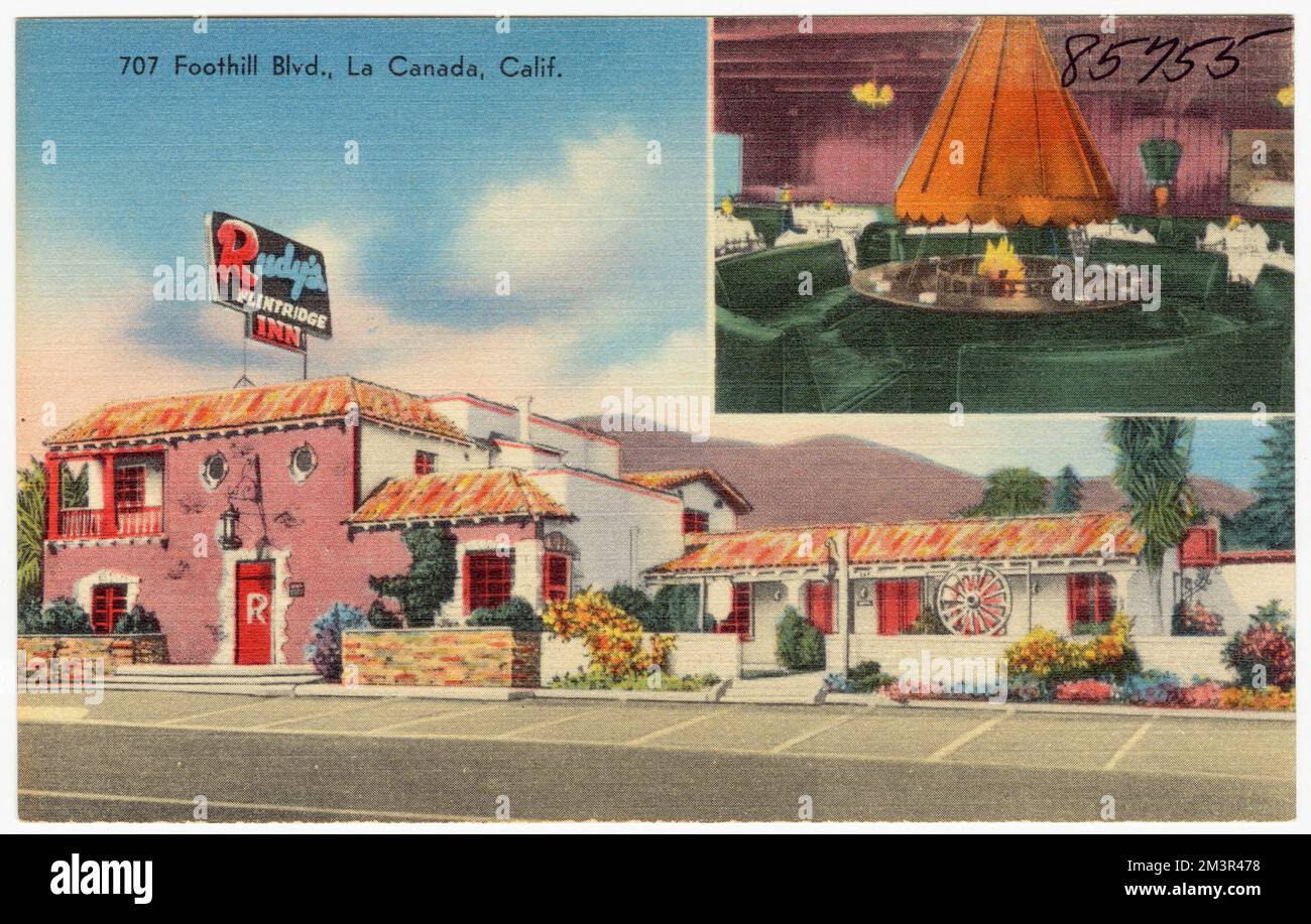 Rudy's Flintridge Inn, 707 Foothill Blvd., la Canada, California , Motels, Tichnor Brothers Collection, cartoline degli Stati Uniti Foto Stock