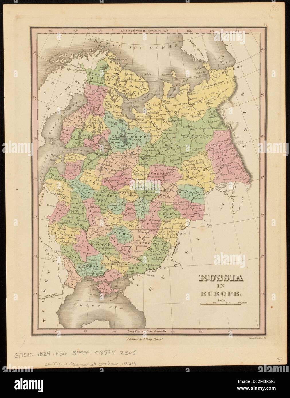 Russia in Europa , Europa, Est, Mappe, Russia, Western, Mappe Norman B. Leventhal Map Center Collection Foto Stock