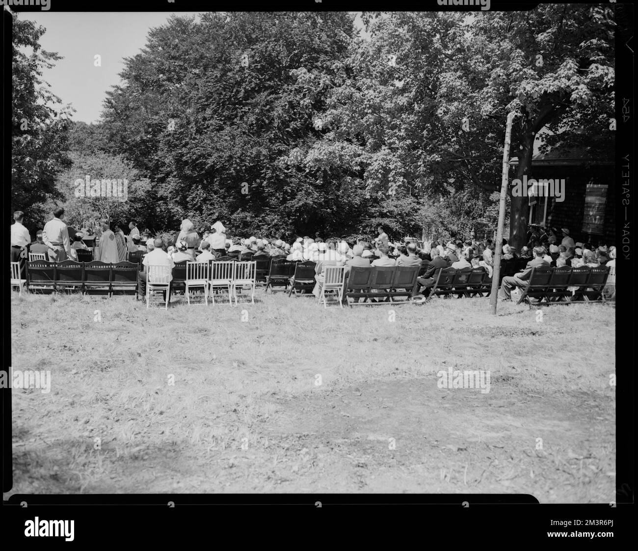 Sacro cuore Chiesa cattolica Ucraina , servizi religiosi all'aperto. Collezione Leon Abdalian Foto Stock