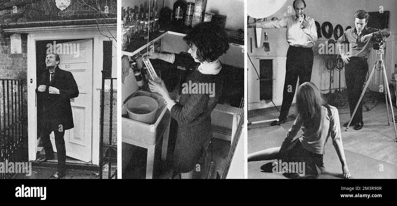 Aristocratici nella camera oscura, Lord Lichfield nella vita londinese Foto Stock