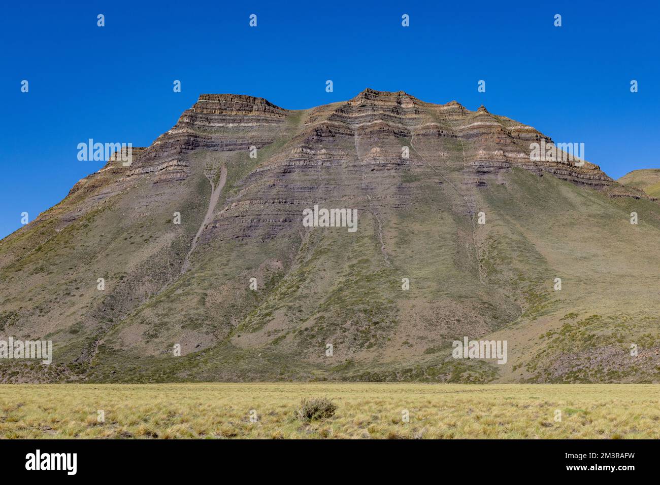 Paesaggio a Paso Vergara - attraversare il confine dal Cile all'Argentina mentre si viaggia in Sud America Foto Stock